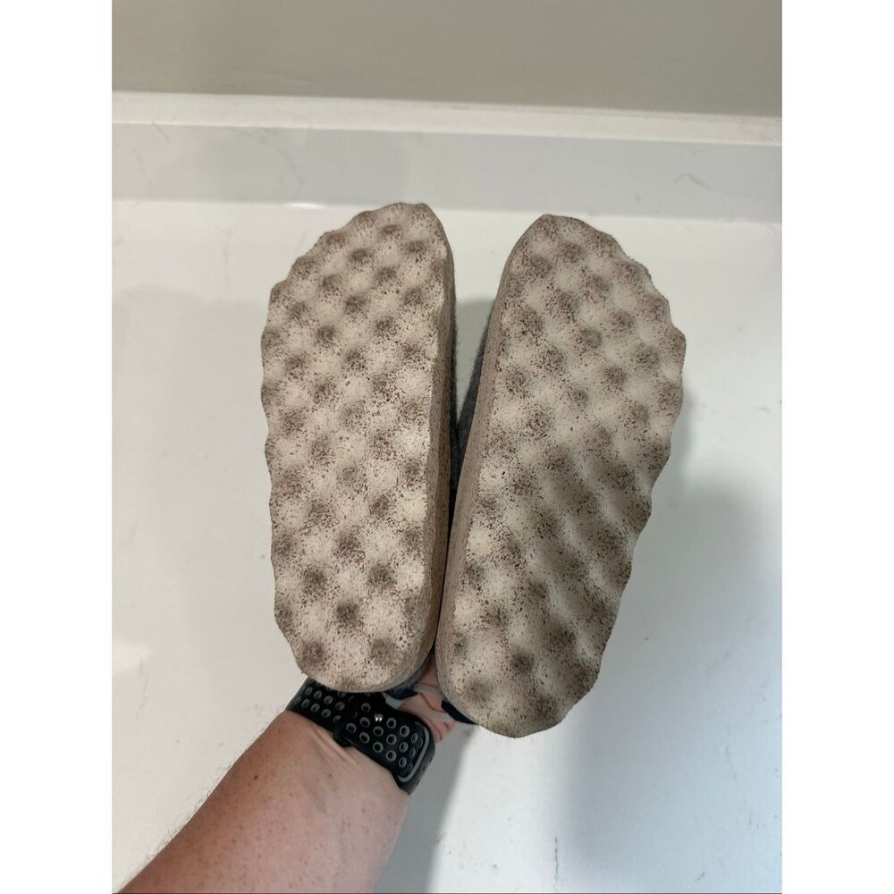 ASPORTUGUESAS Women Felt Clogs Gray Size 36 (5.5) Wool Felt - Picture 5 of 6